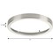 Progress Lighting Everlume Collection Brushed Nickel 11" Edgelit Round Trim Ring P860050-009 - alternate 4